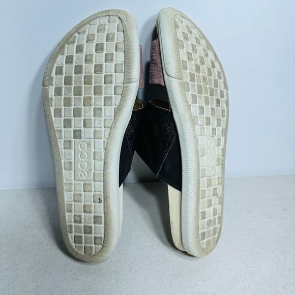 Ecco Damara Sandals Woman's Size 8 Casual Sandals Licorice/ Deep Taupe - Picture 7 of 8